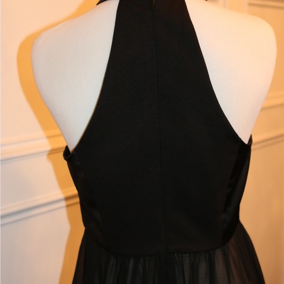 NWT BEBE Black Jeweled Halter Top Small - Picture 4 of 8